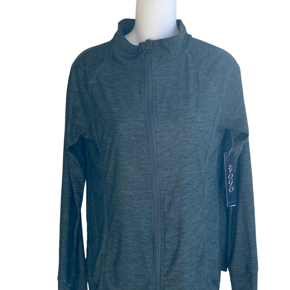 NWT Vogo Ladies Small Olive Green Full Zip Athletic Jacket Moisture Wicking